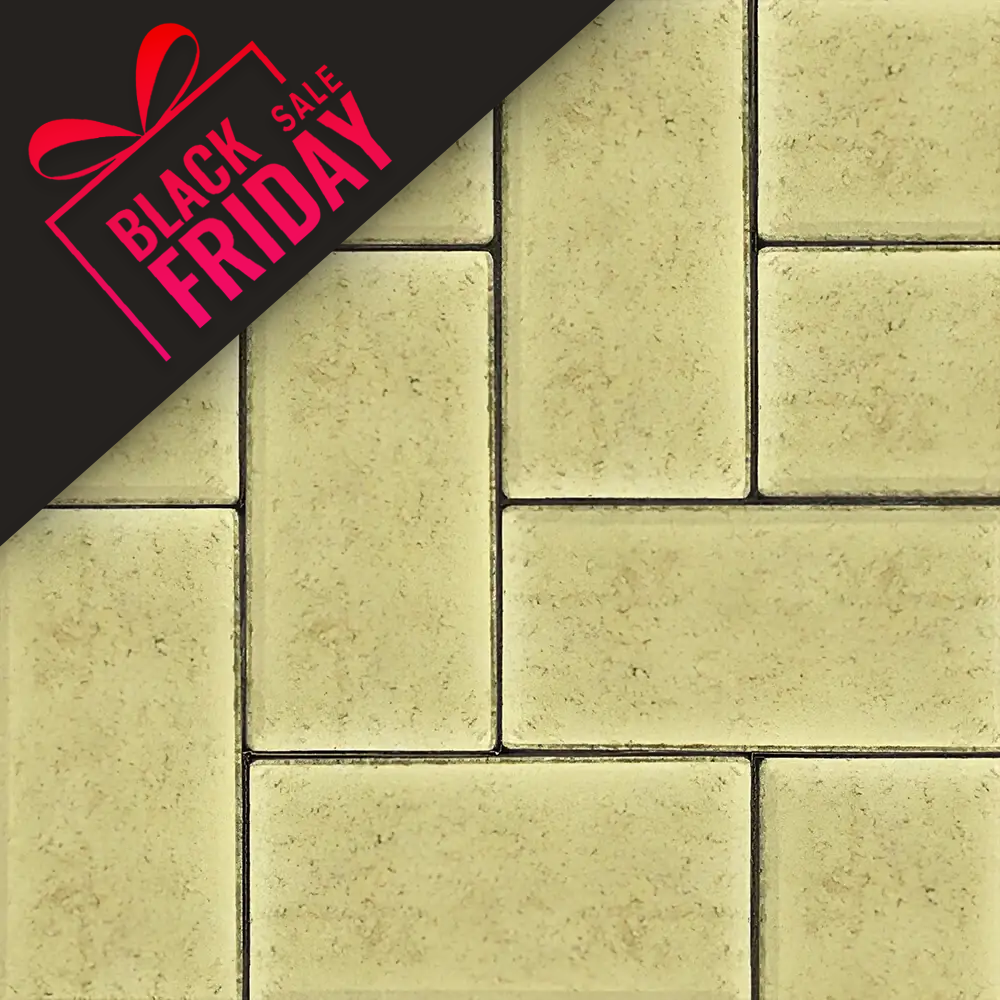 Barleystone Larchfield Trade Yellow 50mm Block Paver