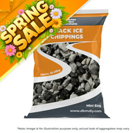 20mm Black Ice Chippings Maxi Bag 25kg Gravel