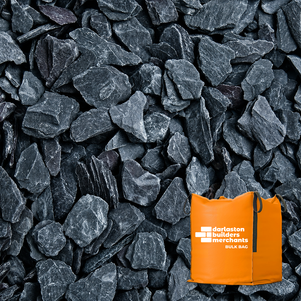 Blue Slate Chippings 20mm Bulk Jumbo Bag Gravel