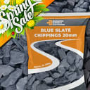 Blue Slate Chippings 20mm Maxi Bag 25kg Gravel