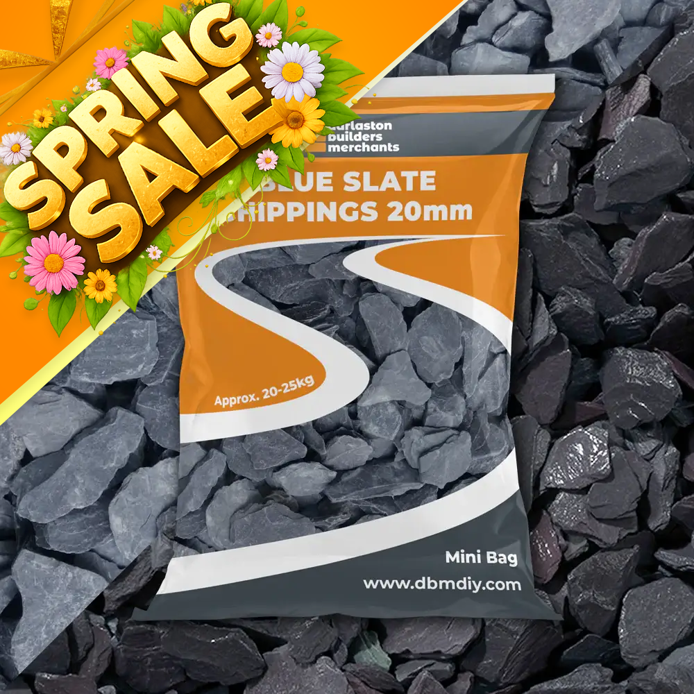 Blue Slate Chippings 20mm Maxi Bag 25kg Gravel