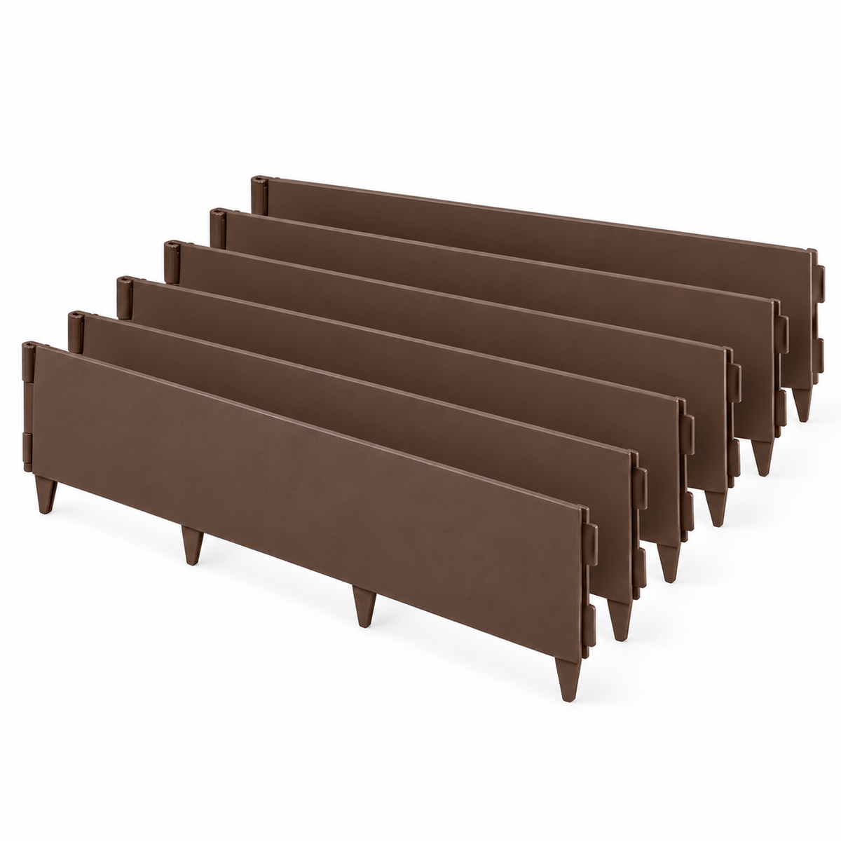 Flexible Border Edging Strip 160mm x1060mm BROWN (5 pack)