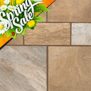 Buff Moss Indian Natural Sandstone Paving Pack 22mm Calibrated 10.2m2 Patio Kit