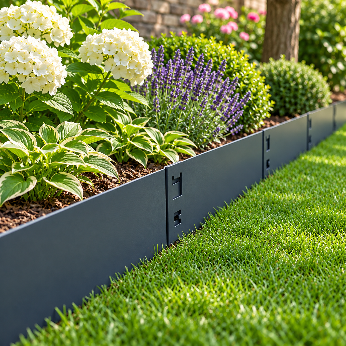 Flexible Border Edging Strip 160mm x1060mm Anthracite (5 pack)