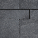 Black Slate Indian Natural Sandstone Paving Pack 22mm Calibrated 10.2m2 Patio Kit