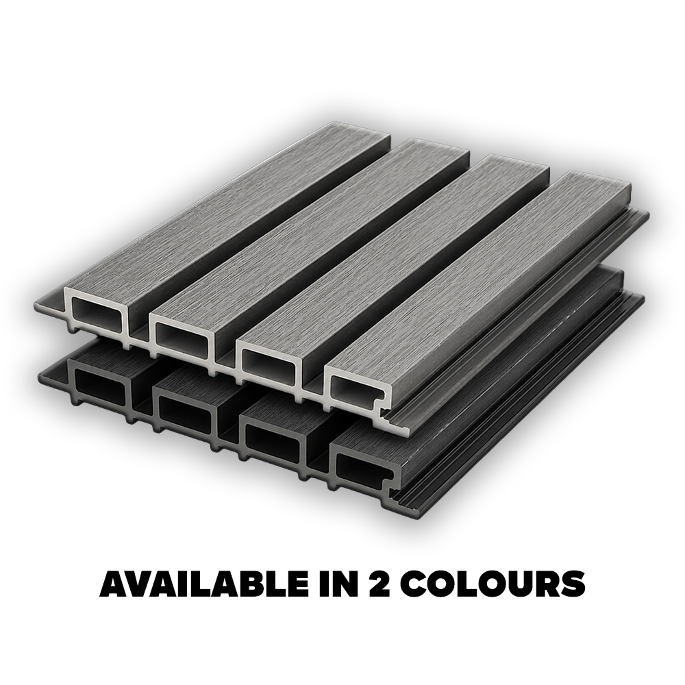 Composite Garden Wall Cladding Grey 200mm x 3.6m