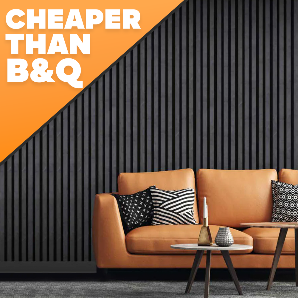 Cloud Stone Acoustic Slat Wall Panel 2400 x 600mm