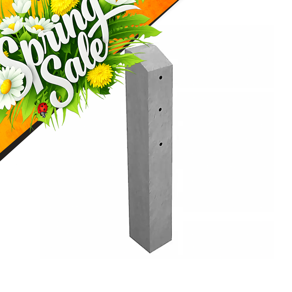 Concrete Godfather Post 1200mm 4ft