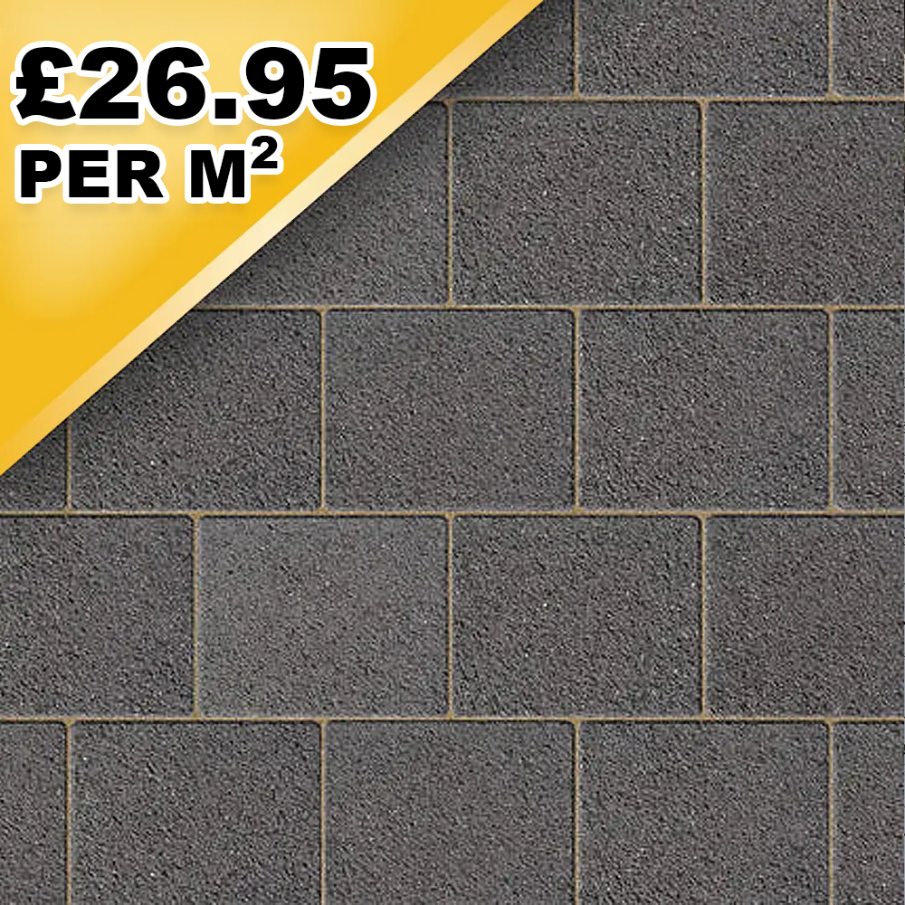 Corrib Black Granite Paving