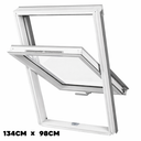 Dakea Good White Roof Window Centre Pivot 134cm x 98cm KAV U4A B910