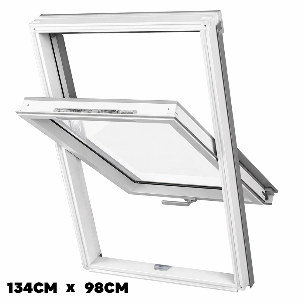 Dakea Good White Roof Window Centre Pivot 134cm x 98cm KAV U4A B910