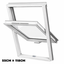 Dakea Good White Roof Window Centre Pivot 55cm x 118cm KAV C6A B910