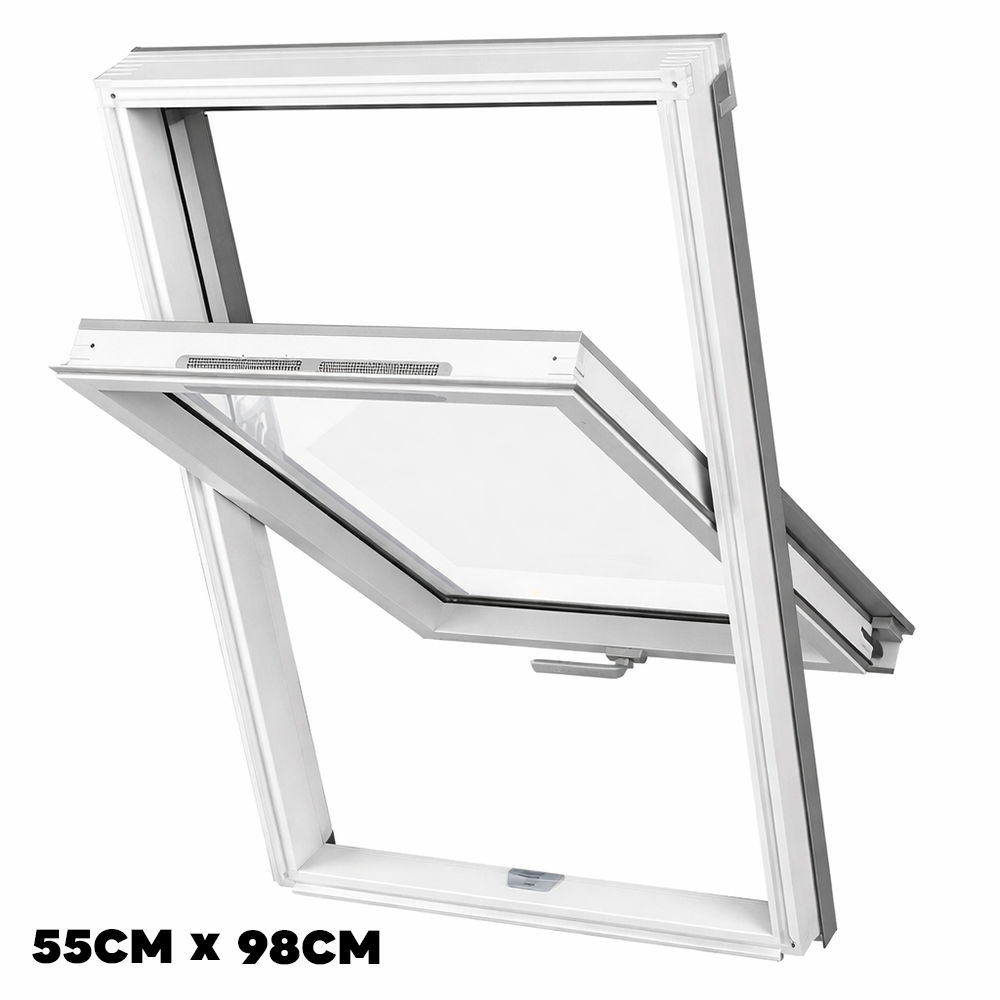 Dakea Good White Roof Window Centre Pivot 55xm x 98cm KAV C4A B910