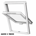 Dakea Good White Roof Window Centre Pivot 66cm x 98cm KAV F4A B910