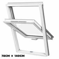 Dakea Good White Roof Window Centre Pivot 78xm x 140cm KAV M8A B910