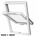 Dakea Good White Roof Window Centre Pivot 94cm x 98cm KAV P4A B910