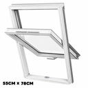 Dakea Good White Roof Window Centre Pivot 55xm x 78cm KAV C2A B910