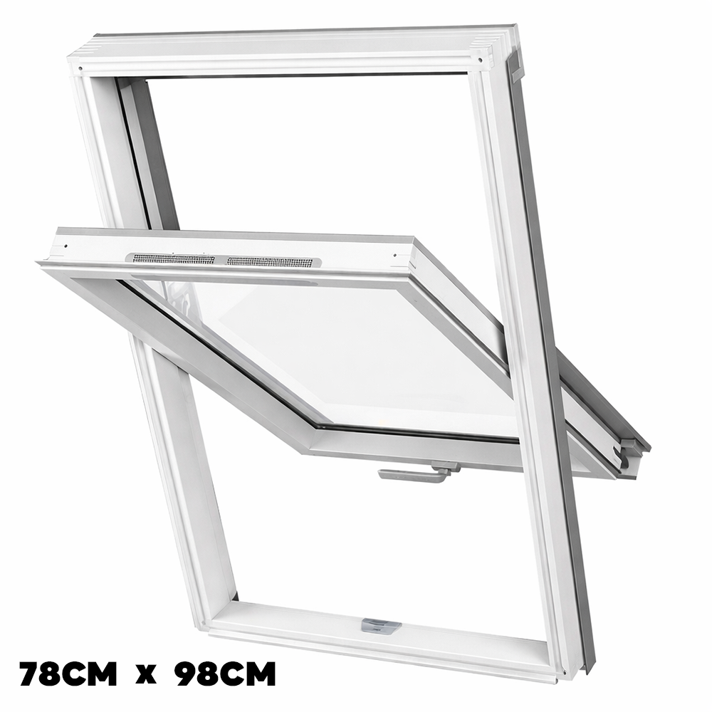 Dakea Good White Roof Window Centre Pivot 78xm x 98cm KAV M4A B910