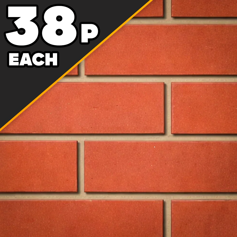 65mm Darlaston Red Smooth Brick N/S