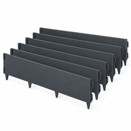 Flexible Border Edging Strip 160mm x1060mm Anthracite (5 pack)