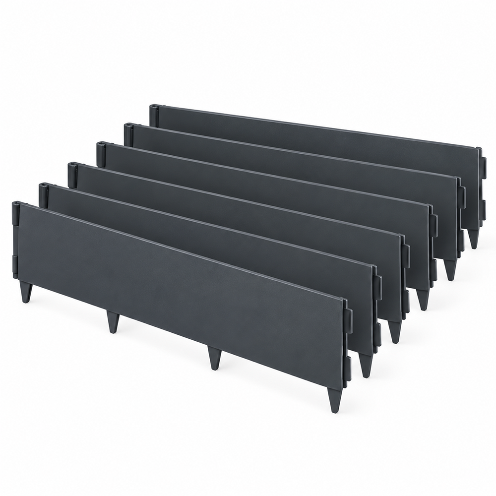 Flexible Border Edging Strip 160mm x1060mm Anthracite (5 pack)