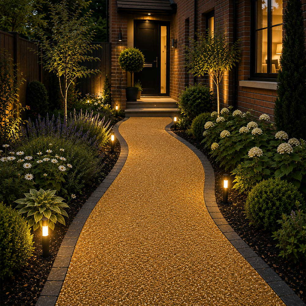 Resin Bound DIY Landscaper Kit – 4m² – Golden Pea 2–5mm (Resin & Gravel Included)