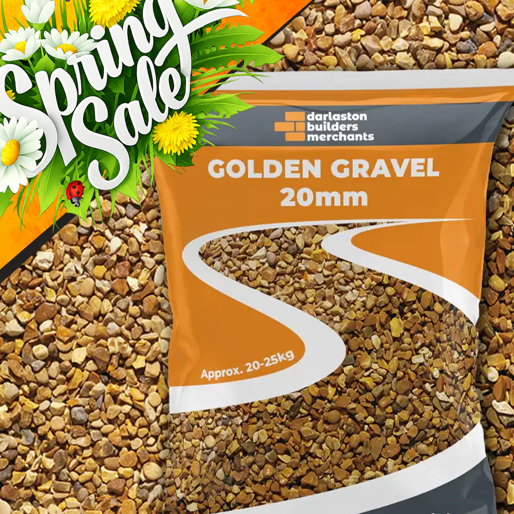 Golden Gravel 20mm Maxi Bag 25kg Chippings