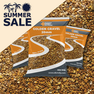 Golden Gravel 20mm (3 x 25kg Bags)
