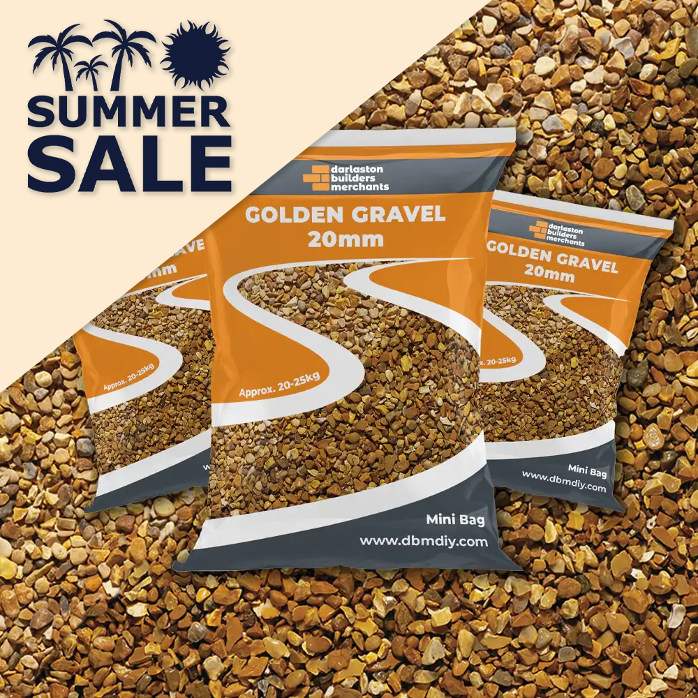 Golden Gravel 20mm (3 x 25kg Bags)