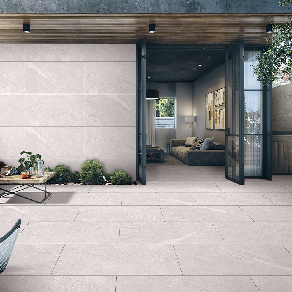 Himalayan White 20mm Outdoor Porcelain Paving Tile | 900 x 600mm