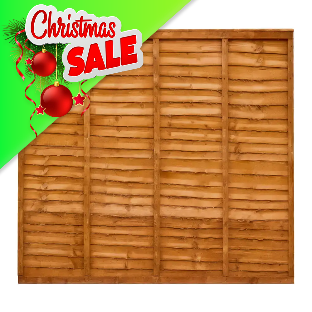 Heavy Duty Over Lap Fence Panel 6ftx5ft