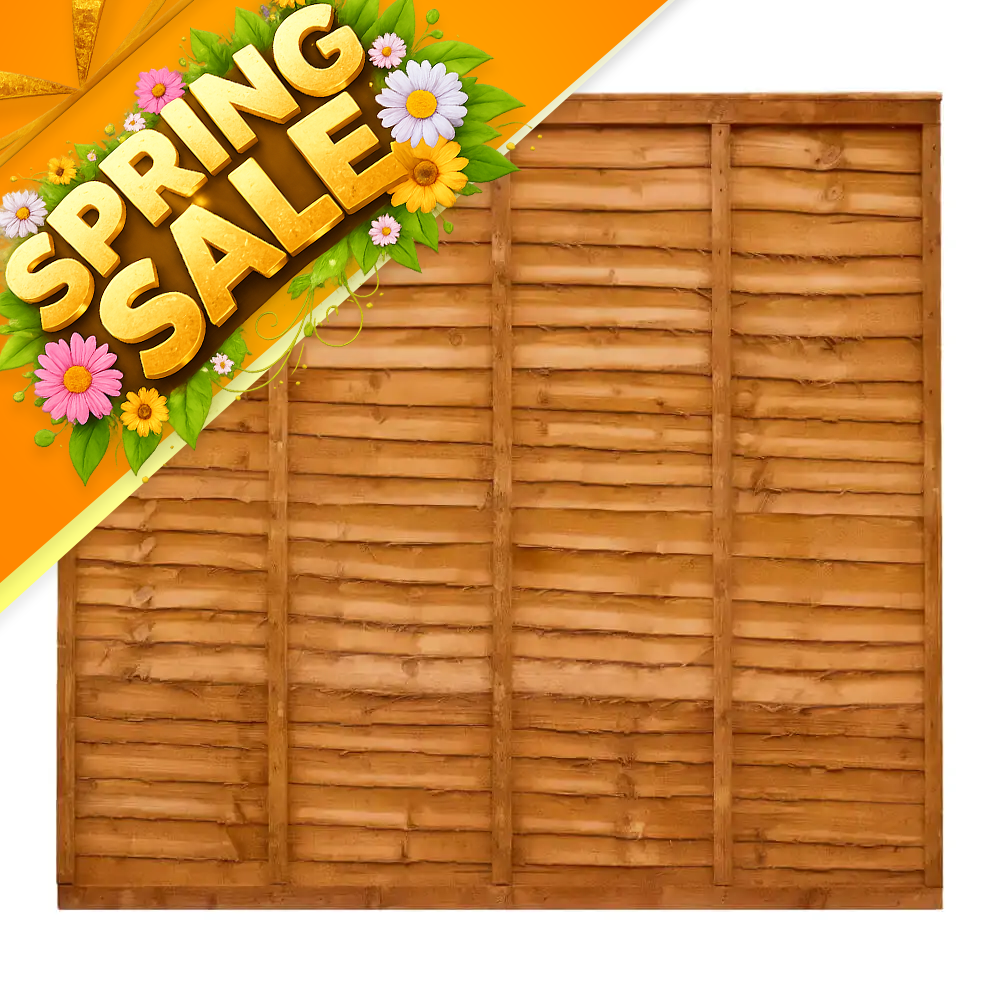 Heavy Duty Over Lap Fence Panel 6ftx5ft