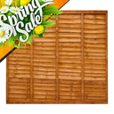 Heavy Duty Over Lap Fence Panel 6ftx5ft