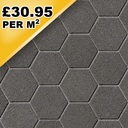 Hexo Black Granite 200x230x60mm (7.5m2 Pack)