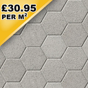 Hexo Silver Granite 200 x 230 x 60mm (7.5m2 Pack)