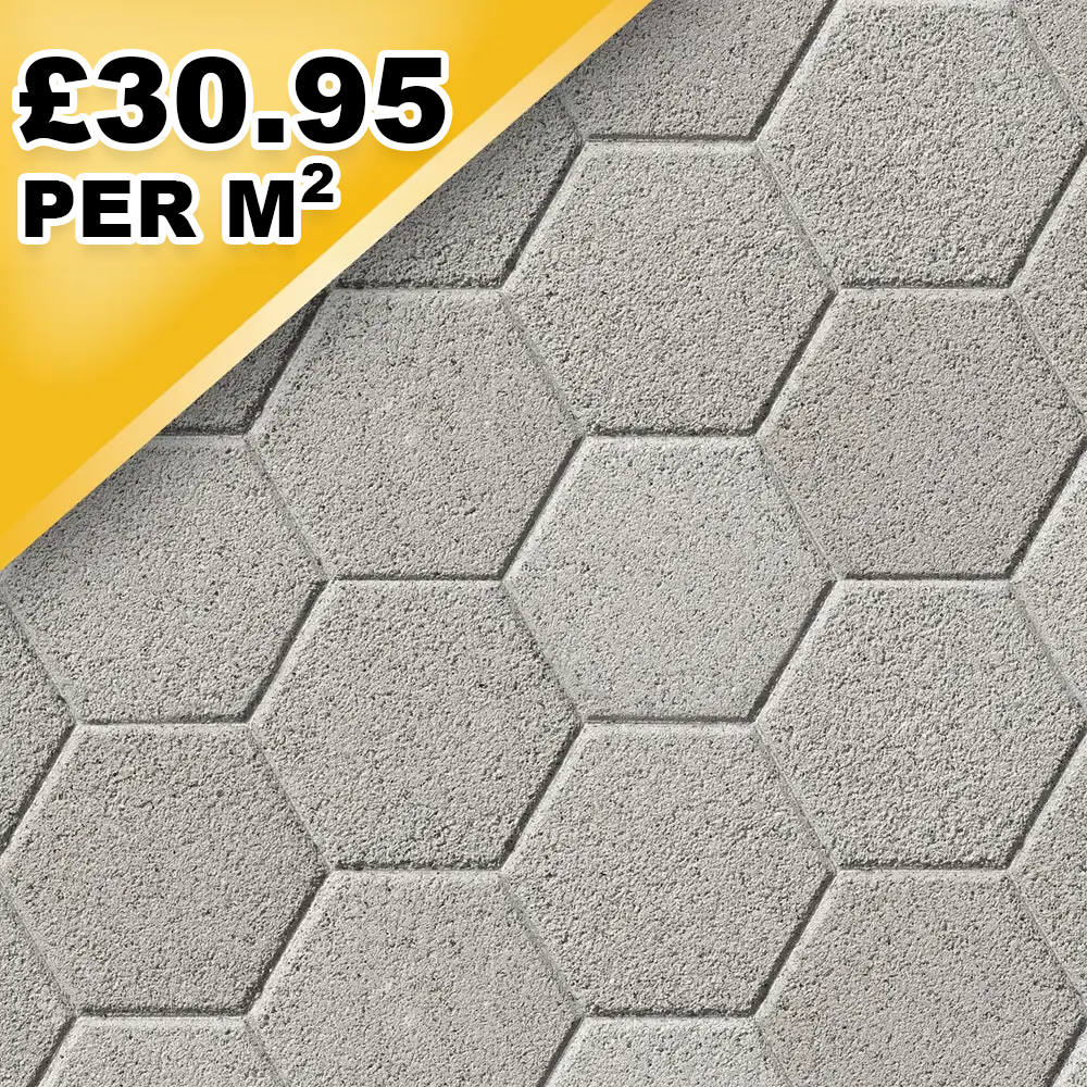 Hexo Silver Granite 200 x 230 x 60mm (7.5m2 Pack)