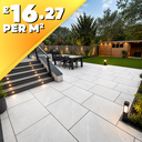 Himalayan White 20mm Outdoor Porcelain Paving Tile | 900 x 600mm