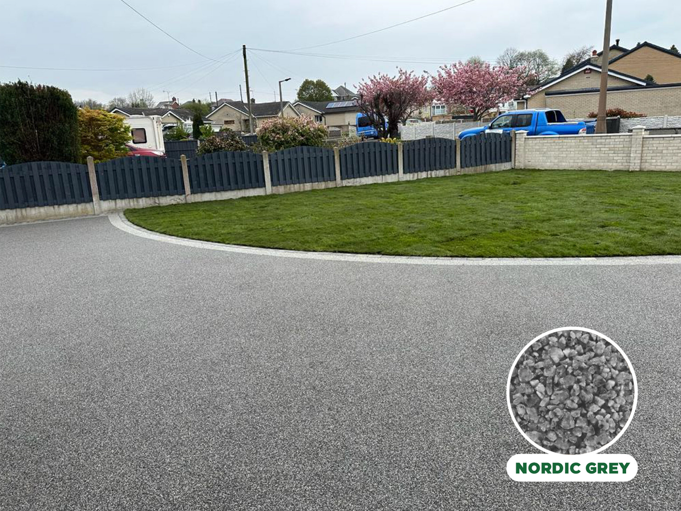 RESIN BOUND 4m2 DIY LANDSCAPER KIT NORDIC GREY 2-5mm (inc resin & gravel)