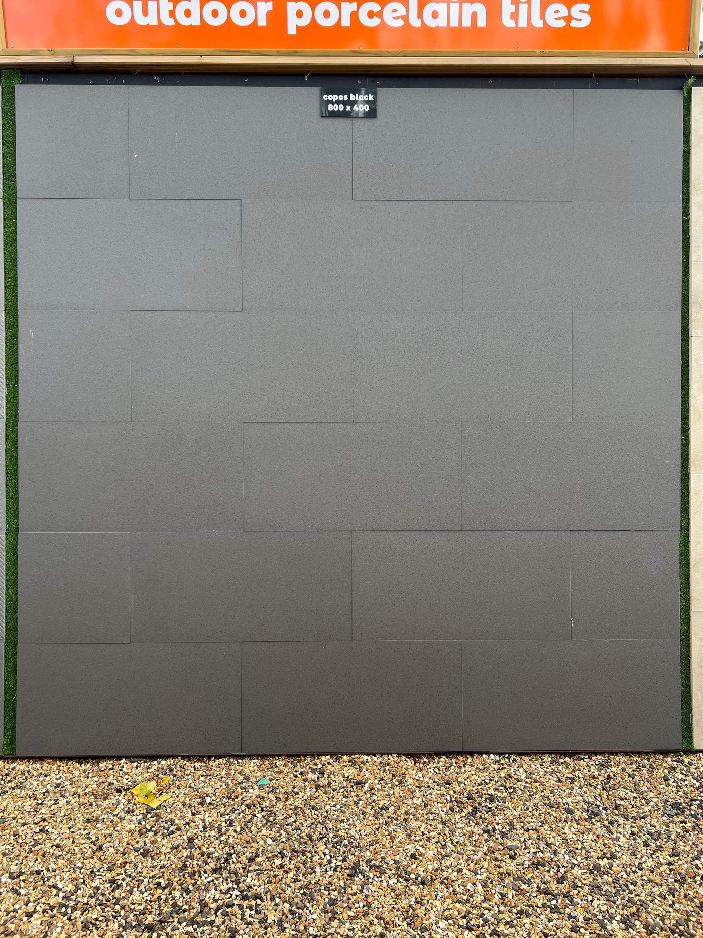 Copos Black Outdoor Porcelain Paving TIle | 800 x 400mm x 16mm