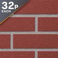 Darlaston Red Sandface N/S (non standard brick) 65mm