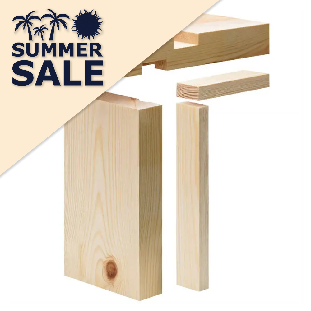 Internal Door Lining Set 32 X 138mm Door Frame Inc Stops (5 1/2")