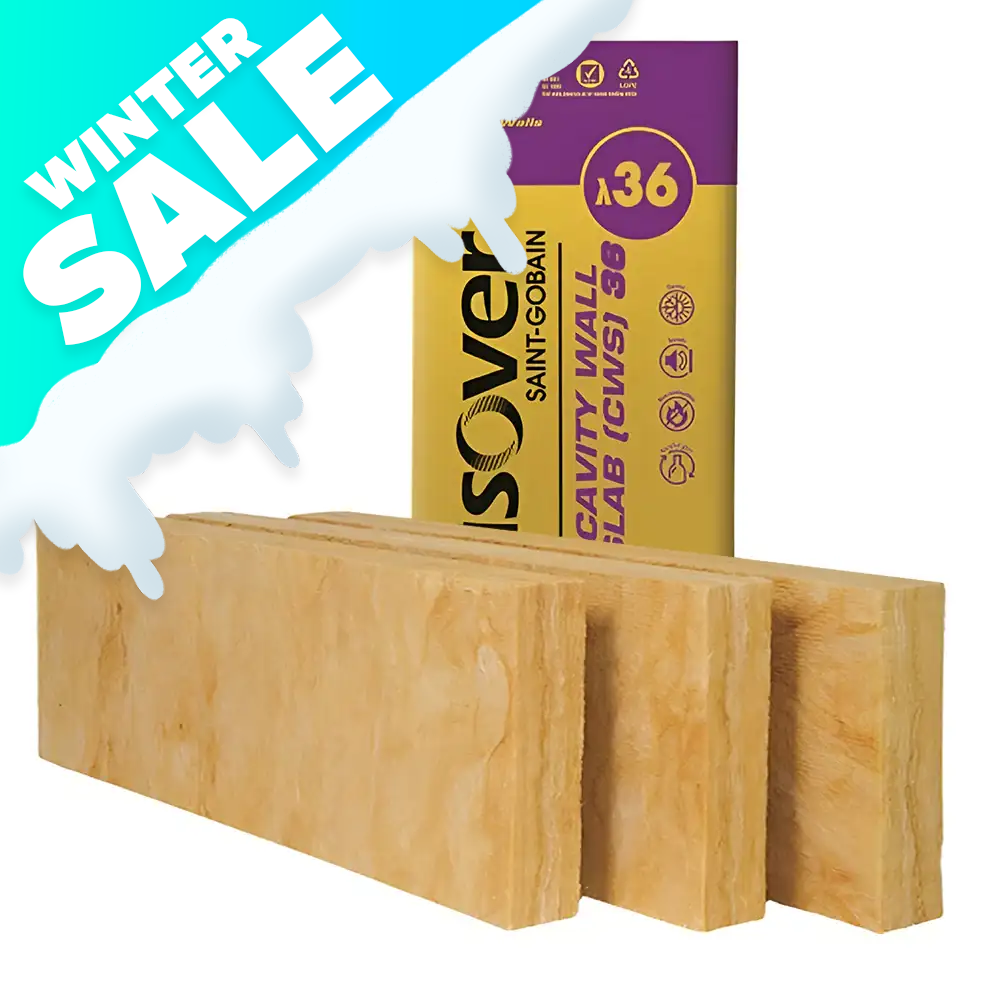 ISOVER CAVITY WALL CWS36 100MM (6.55M2)