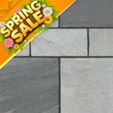 Kandla Grey Indian Natural Sandstone Paving Pack 22mm Calibrated 10.2m2 Patio Kit