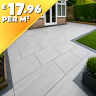 Kandla Grey Porcelain Paving 900x600mm