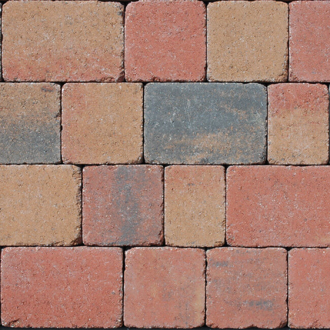 Kingspave 60mm Tumbled Cobble Maple 3 Size Block Paver