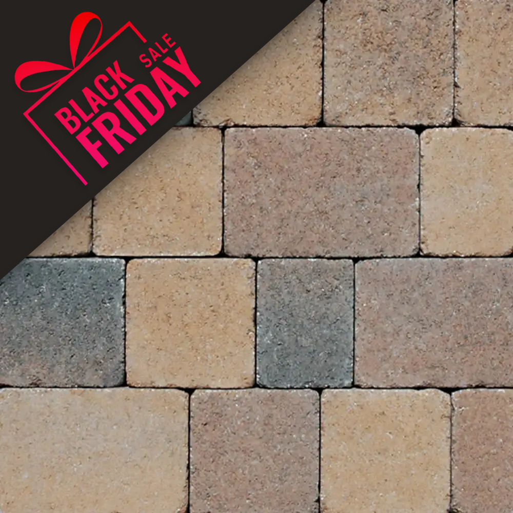 Kingspave 60mm Tumbled Cobble Chestnut 3 Size Block Paver