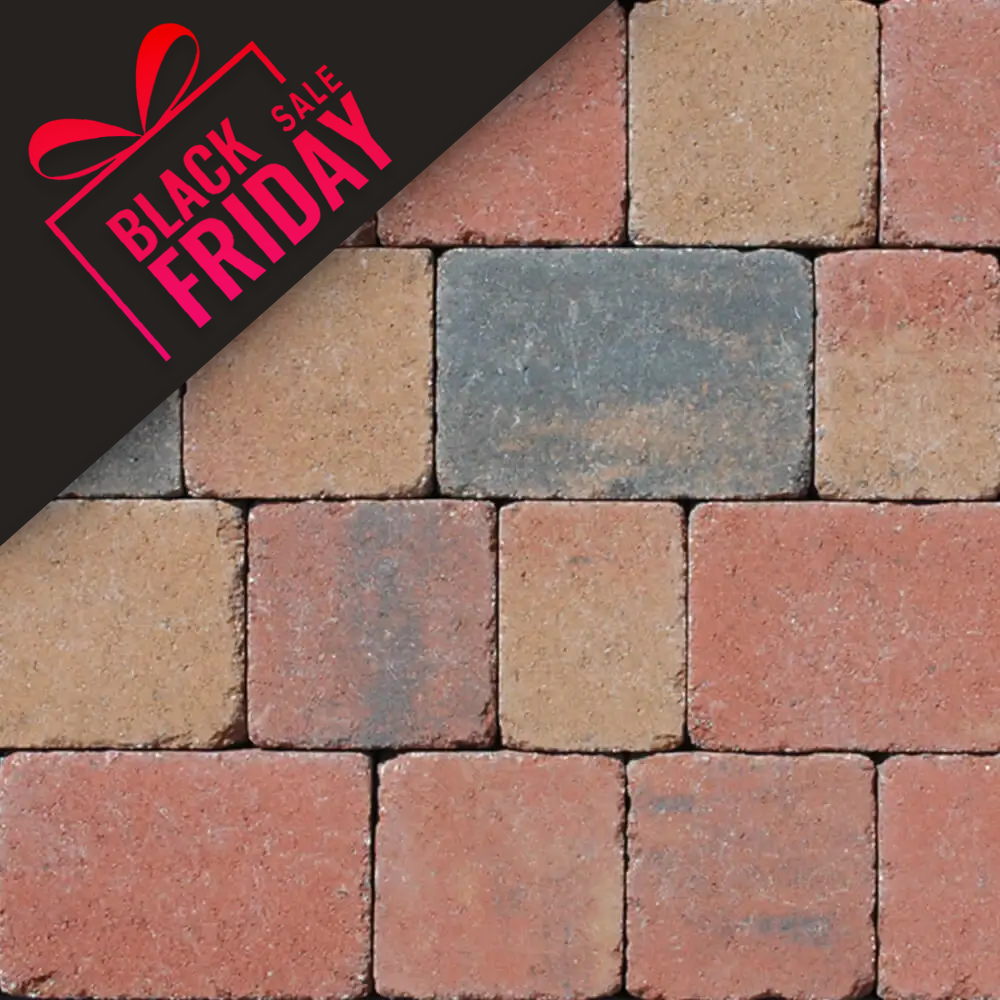 Kingspave 60mm Tumbled Cobble Maple 3 Size Block Paver