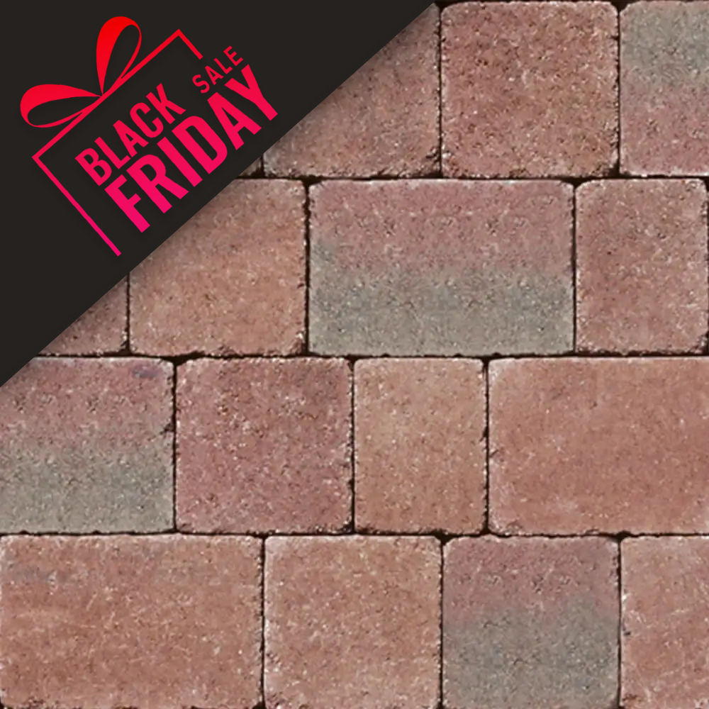 Kingspave 60mm Tumbled Cobble Mulberry 3 Size Block Paver