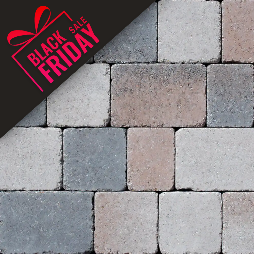 Kingspave 60mm Tumbled Cobble Sycamore 3 Size Block Paver