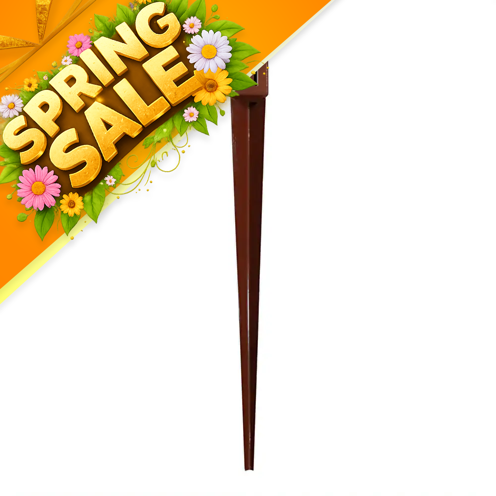 Metal Support Spike for Fence Posts 75 x 75 x 600mm (For 3x3" Posts)